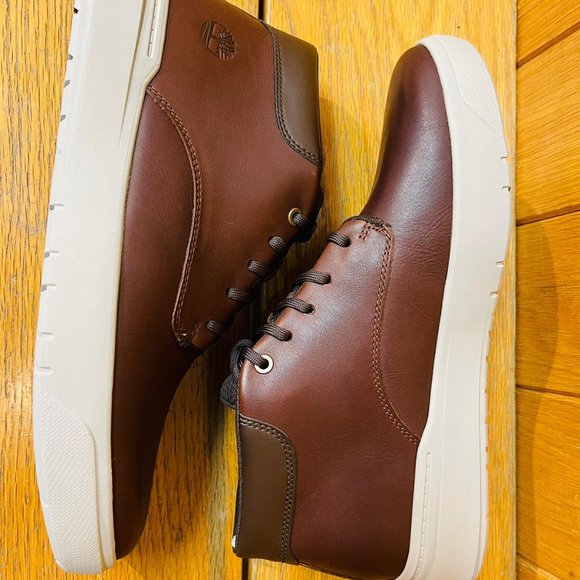 TIMBERLAND MEN\'S SENECA BAY CHUKKA MD BROWN FULL GRAIN BOOTS A5UVN SIZE : 12 main image 6